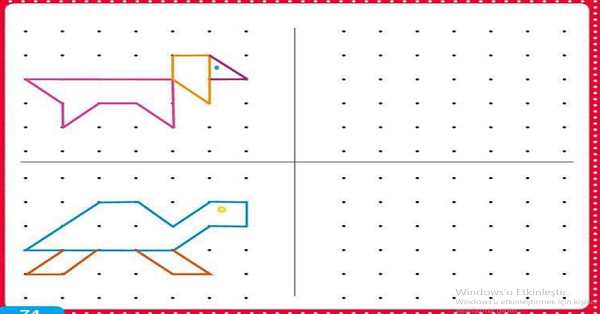 4. Sınıf Matematik Simetri Etkinlik Çalışmaları