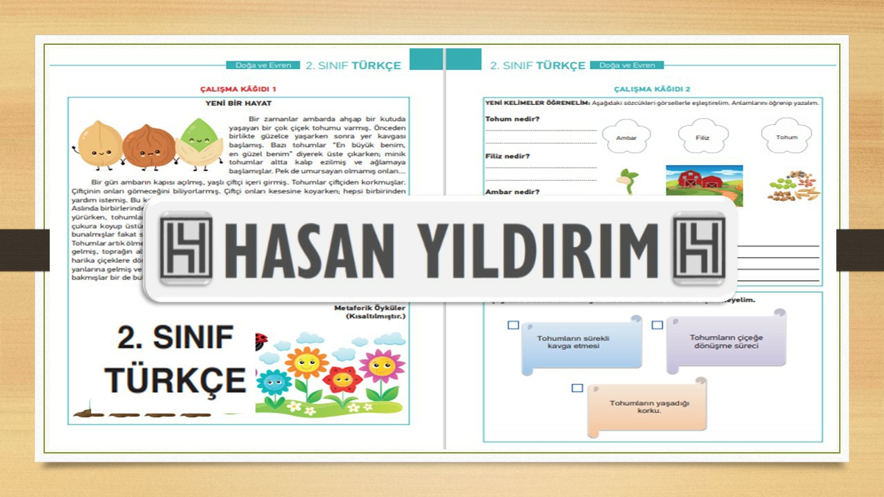 2.Sınıf Türkçe Telafi Eğitim Etkinlik Kitabı