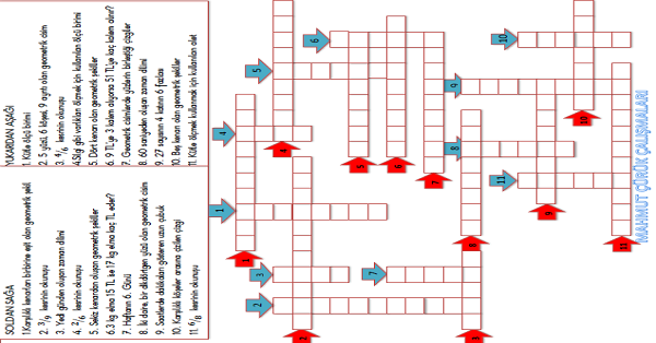 3.Sınıf Matematik Çengel Bulmaca Etkinliği-4
