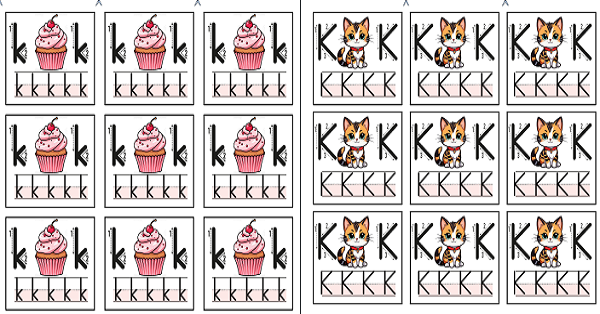 1. Sınıf İlk Okuma Yazma K-k Sesi Defter Yapıştırma