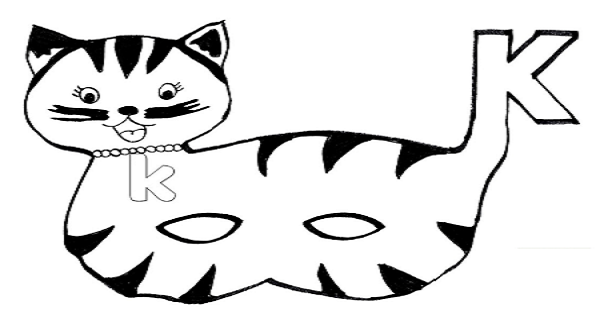 1.Sınıf İlk Okuma Yazma (K-k Sesi) Kedi Maskeleri