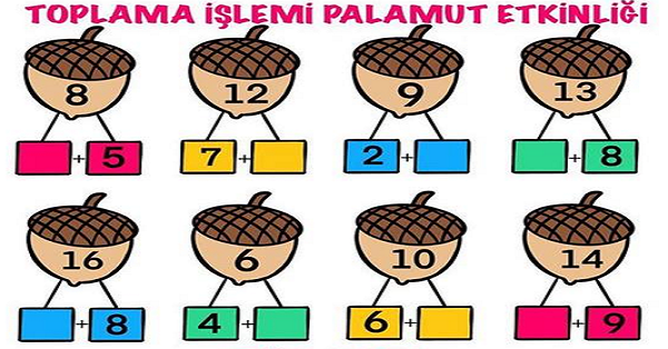 1.Sınıf Matematik Toplama İşleminde Verilmeyeni Bulma Etkinliği