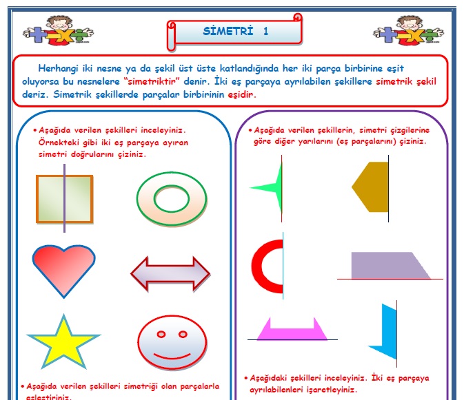 2.Sınıf Matematik Simetri Çalışması  1