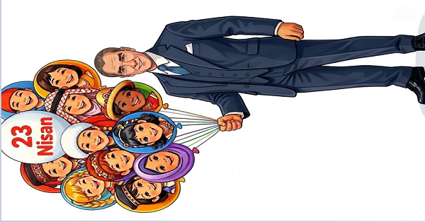 23 Nisan Balon Tutan Atatürk Pano Çalışması