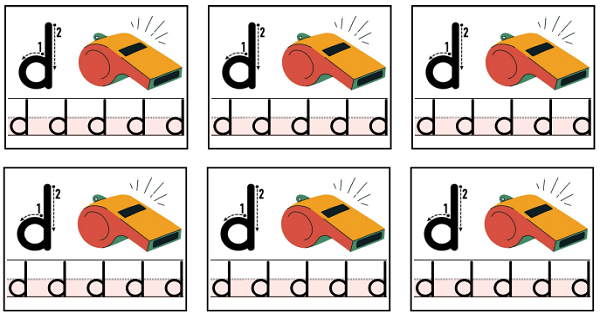 1. Sınıf İlk Okuma Yazma D - d Sesi Deftere Yapıştırma