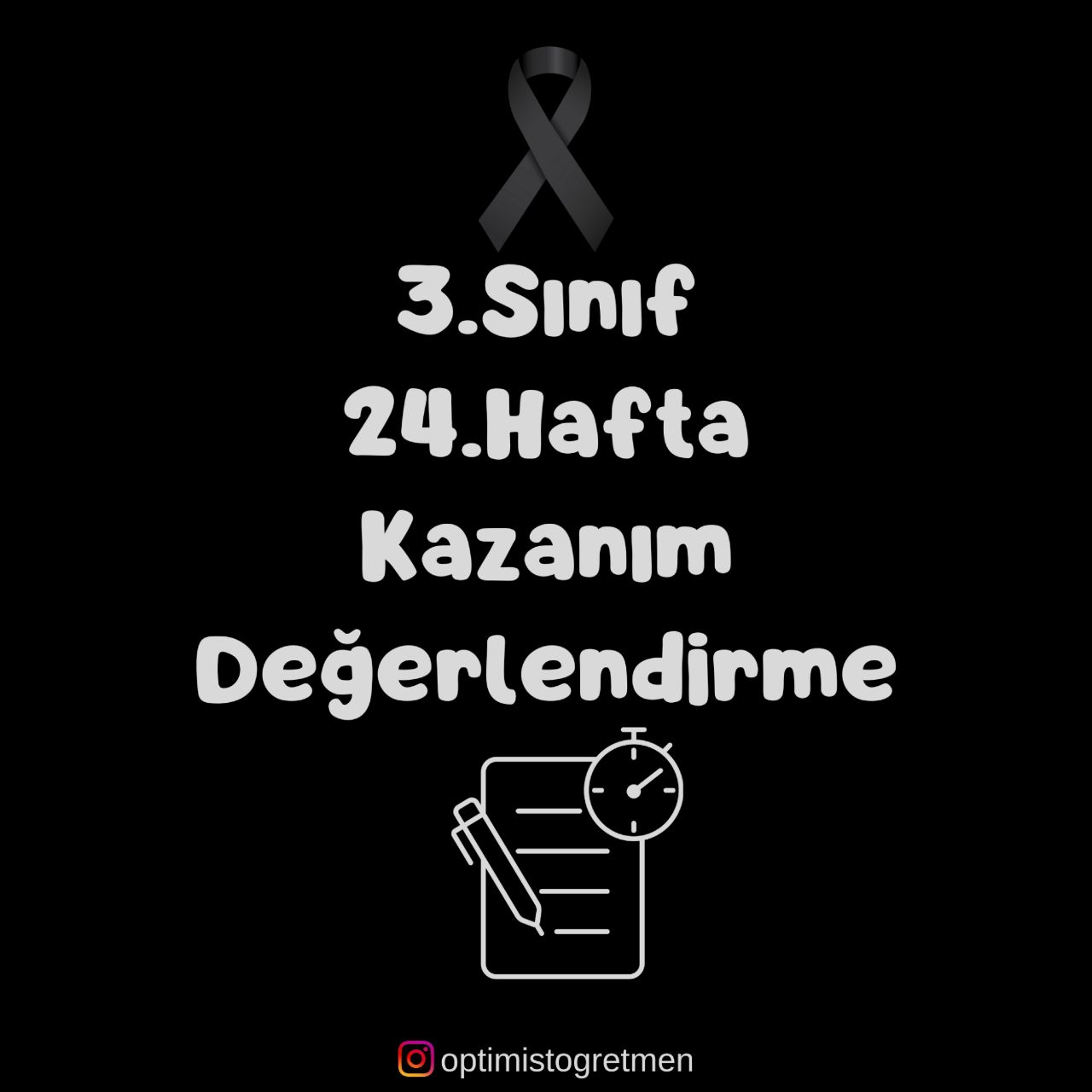 3.Sınıf 24. Hafta Kazanım Değerlendirme Testi