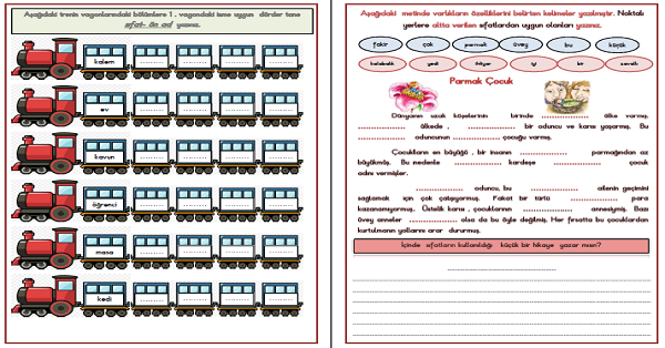 3. Sınıf Türkçe Ön Ad (Sıfat) Etkinlik Çalışmaları 4 Sayfa