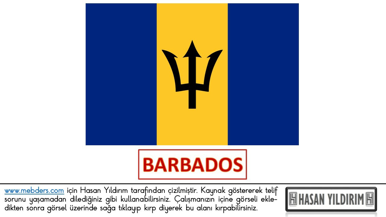 Barbados Bayrağı PNG