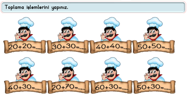 2.Sınıf Matematik Toplama İşlemi-Zihinden Toplama Etkinliği-2