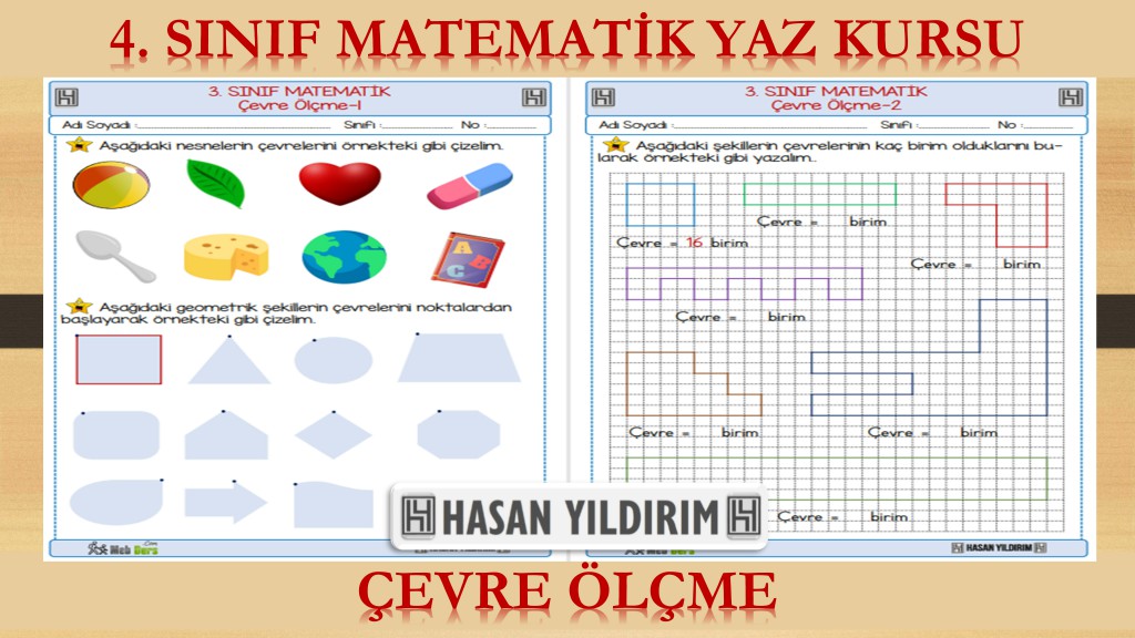 4.Sınıf Matematik Yaz Kursu - Çevre Ölçme (3.Sınıf Tekrarı)