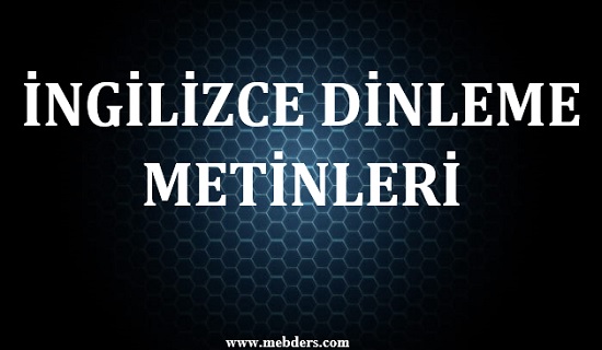 2022-2023 Eğitim Öğretim Yılı 2.Sınıf İngilizce Dinleme Metinleri