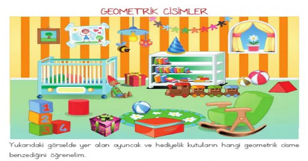 2. Sınıf Matematik Geometrik Cisimlerin Biçimsel Özellikleri Görsel Etkinliği