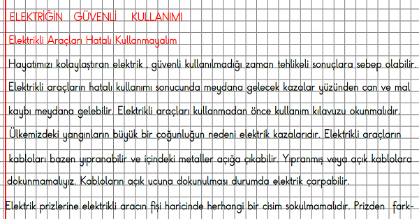 3.Sınıf Fen Bilimleri Elektriğin Güvenli Kullanımı Konu Anlatımı