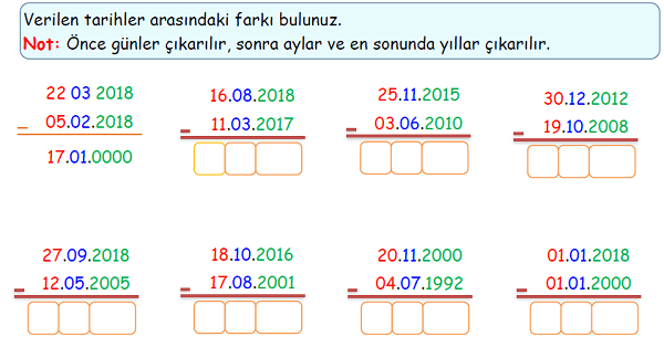 4.Sınıf Matematik Zamanı Ölçme-6