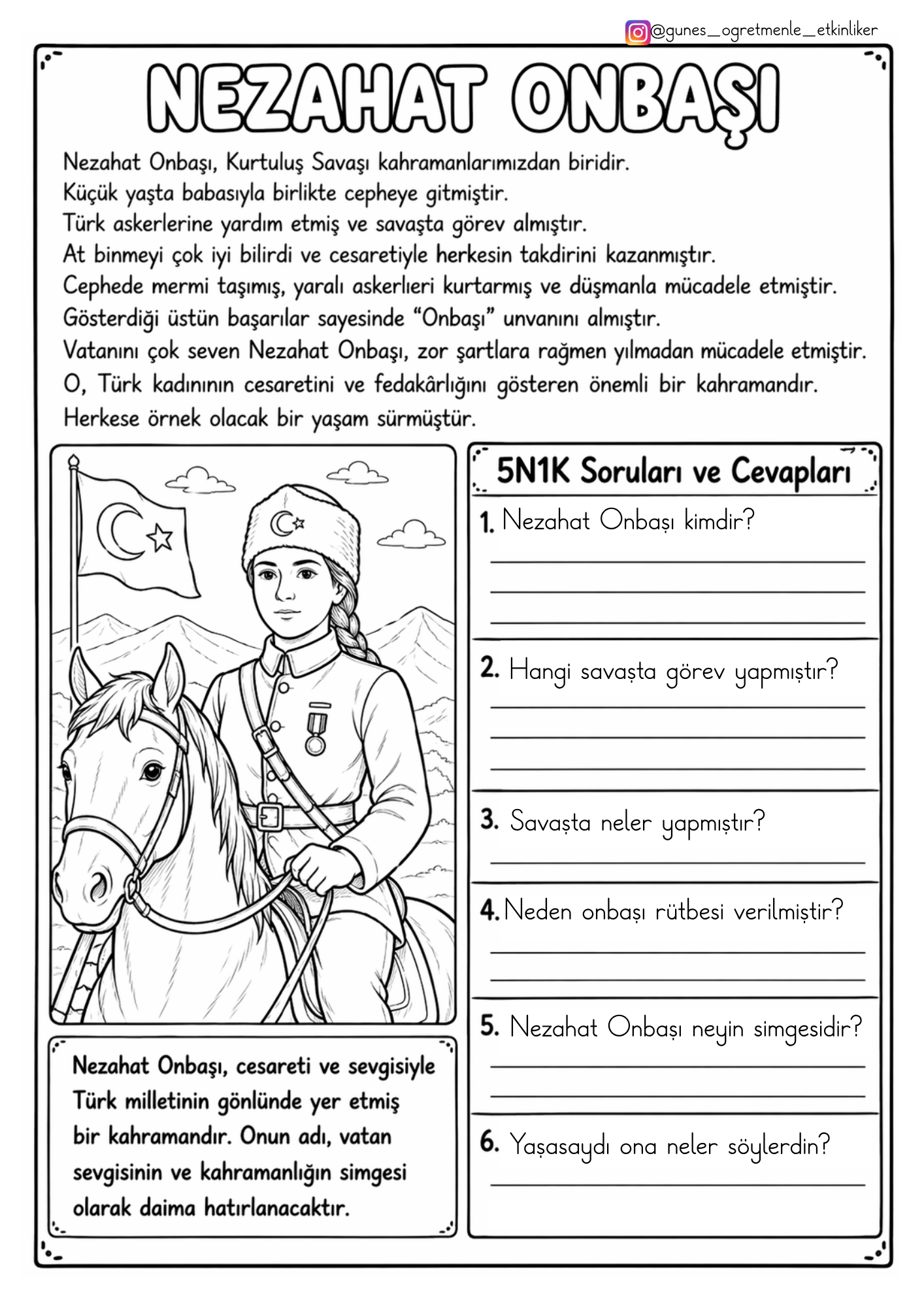 1.Sınıf Okuma Anlama Metinleri