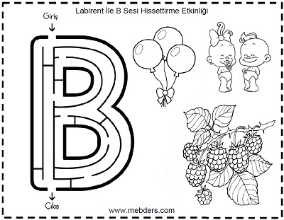 Labirent ile B Sesi Hissettirme Etkinliği