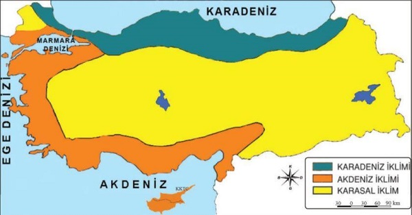 Türkiye İklim Haritası 3