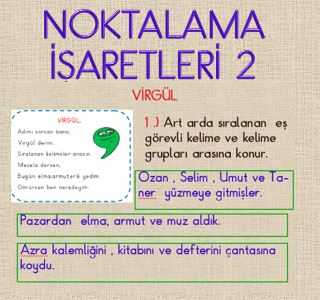 2. Sınıf Türkçe Noktalama İşaretleri  2 Powerpoint Sunumu