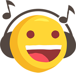 El çizimi müzik dinleyen kulaklıklı png emoji resmi