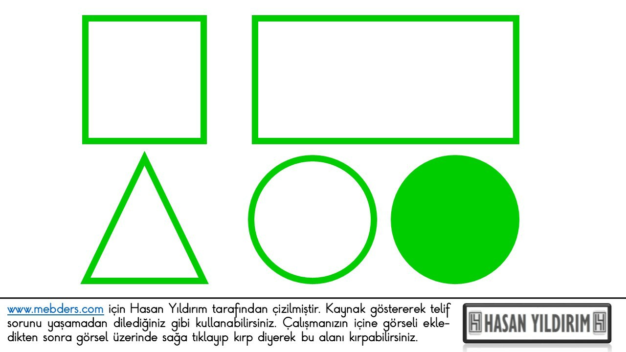 Geometrik Şekiller Yeşil PNG