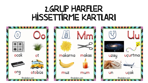 2.Grup Harfler Hissettirme Kartları