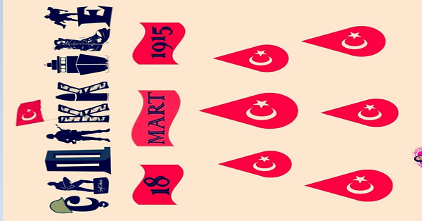 18 Mart Çanakkale Şehitleri Pano Başlığı ve Süsleme