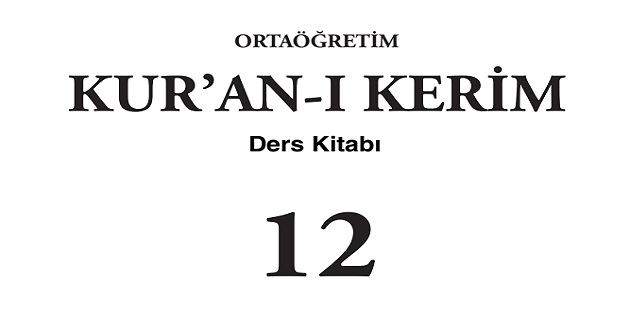 2023-2024 Eğitim Öğretim Yılı 12.Sınıf Kur’an-ı Kerim Ders Kitabı-Meb Yayınları