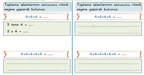 2.Sınıf Matematik Çarpma İşlemi Etkinliği-4