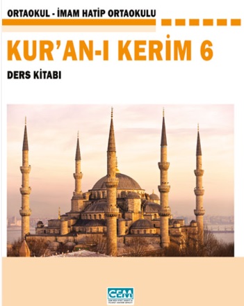 2020-2021 Yılı 6.Sınıf Kuranı Kerim Ders Kitabı (Cem) pdf indir