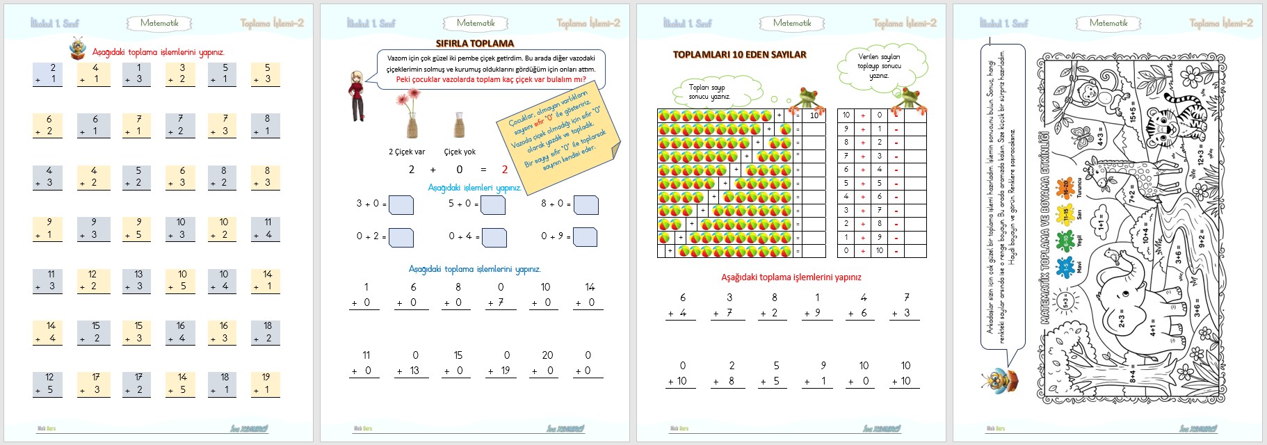 1. Sınıf Matematik Toplama İşlemi 2