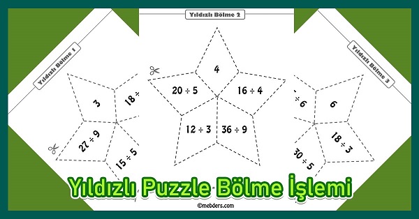 Yıldızlı Puzzle Bölme İşlemi