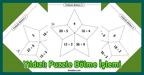 Yıldızlı Puzzle Bölme İşlemi