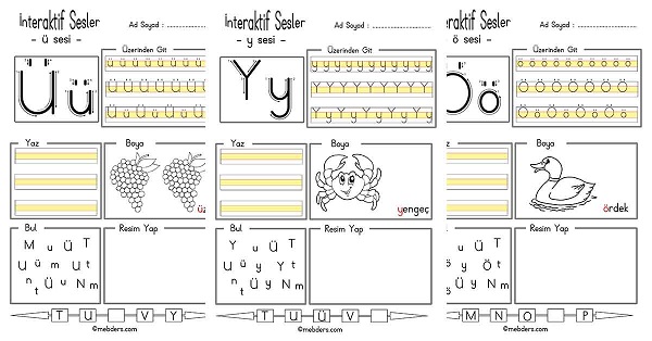 İnteraktif y sesi etkinliği