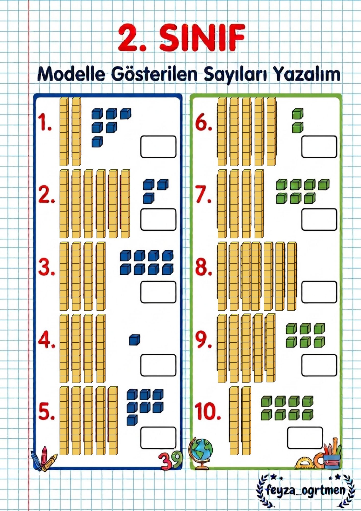 2. Sınıf Matematik İki Basamaklı Doğal Sayılar