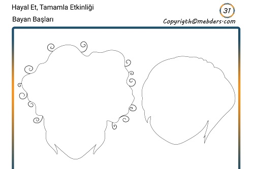 Hayal Et, Tamamla Etkinliği 31 - Bayan Yüzleri 2