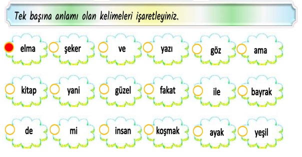 2.Sınıf Türkçe Kelime Bilgisi Etkinliği-5