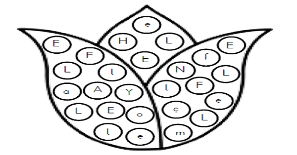 1.Sınıf İlk Okuma Yazma (L-l Sesi) Görseldeki Harfleri Bul Boya-Lale