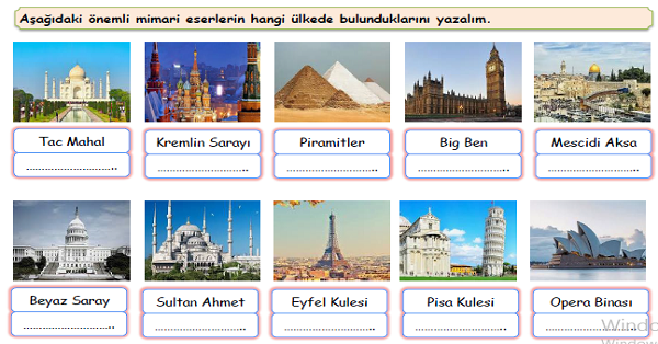 4.Sınıf Sosyal Bilgiler Farklı Kültürler Etkinliği 2