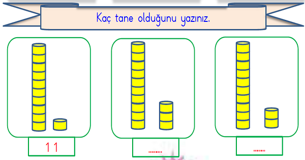 1.Sınıf Matematik Onluk Birlik Gösterimi Etkinliği 1