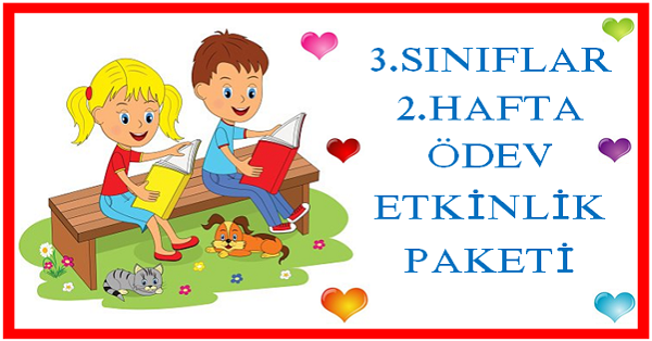 2025-2026 Yılı 3. Sınıf 2. Hafta Ödev, Etkinlik Paketi
