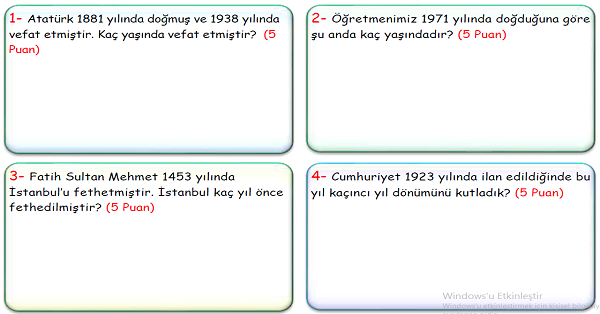 4.Sınıf Matematik Çıkarma İşlemi Problemler-1