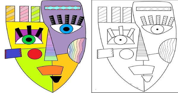 Boyama Etkinliği Eğlenceli Sanat Fikri Renklendirme Çalışması (4 Çeşit)-2