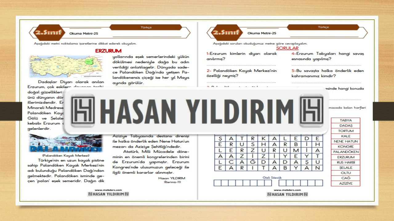 2.Sınıf Türkçe Okuma Metni-25 (Erzurum)