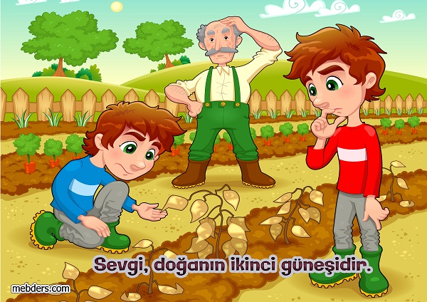 Sevgi değerler eğitimi için sevgi doğanın ikinci güneşidir afişi