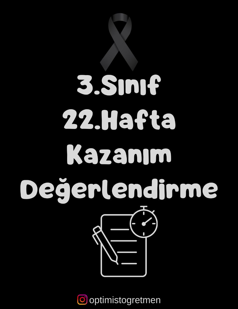 3.Sınıf 22. Hafta Kazanım Değerlendirme Testi