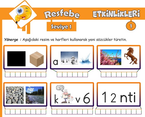 Resfebe Etkinliği 1 - Seviye 1