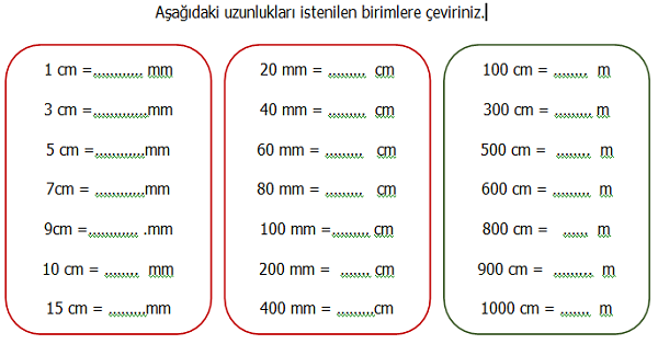 4.Sınıf Matematik Uzunlukları Ölçme 2 (Uzunluk Ölçme Birimleri Arasındaki İlişkiler)