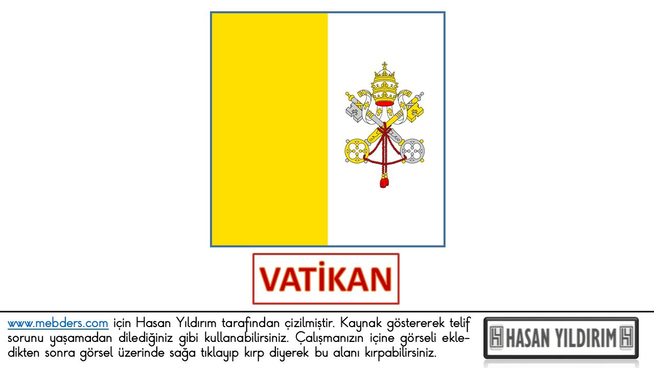 Vatikan Bayrağı PNG