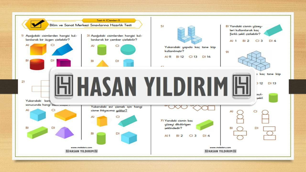 BİLSEM Sınavlarına Hazırlık Testi-4