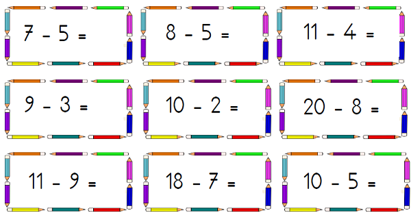 1.Sınıf Matematik Çıkarma İşlemi Etkinliği